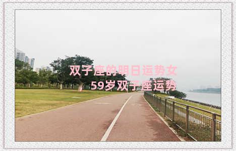 双子座的明日运势女，59岁双子座运势