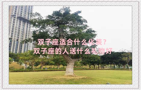 双子座适合什么化装？双子座的人送什么礼物好