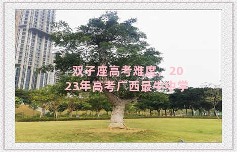 双子座高考难度，2023年高考广西最牛中学